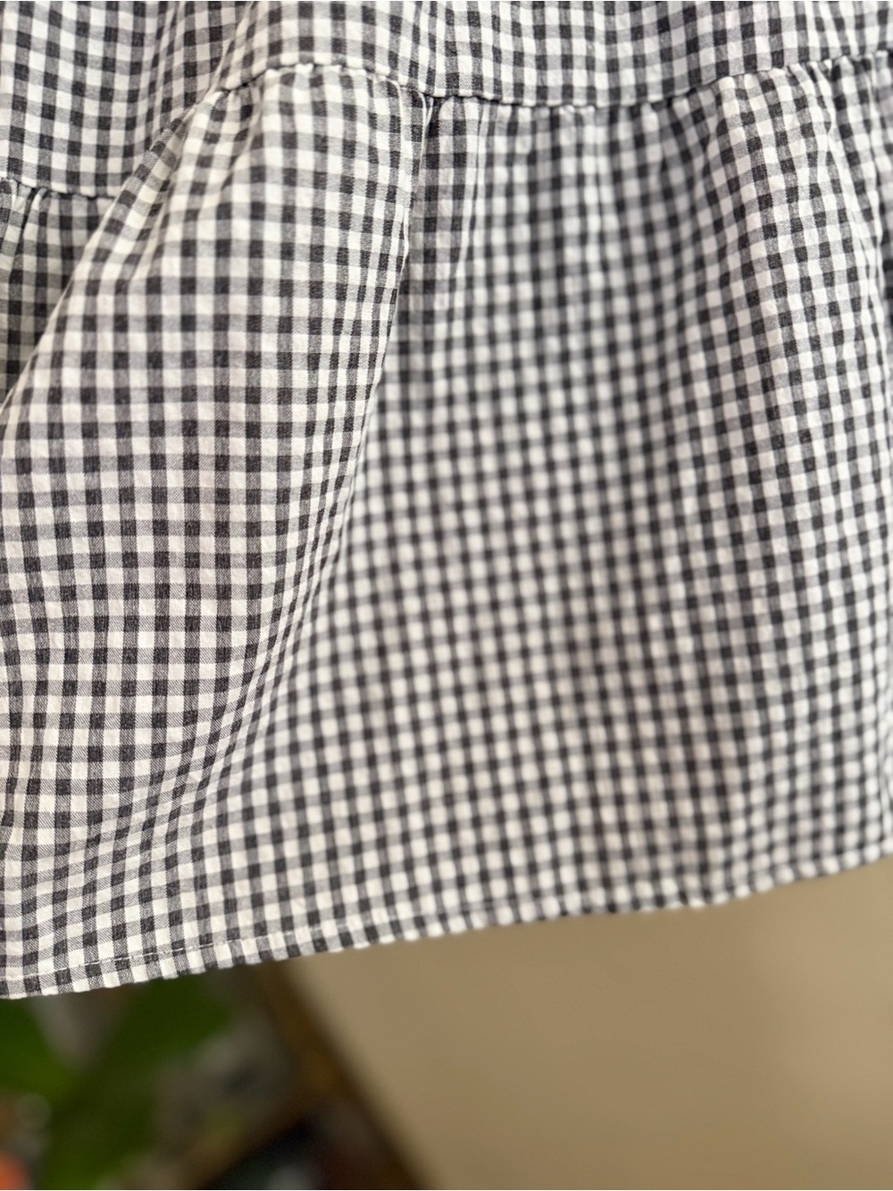 Petal & Pup | Black White Gingham Daria Print Tiered Dress - Size Medium / Large - Picture 5 of 6